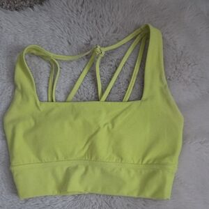 BuffBunny Neon Yellow Revolution Sports Bra